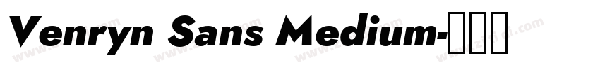 Venryn Sans Medium字体转换